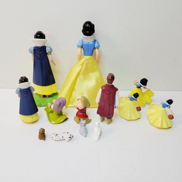 13 Snow White 7 Dwarfs Dopey Grumpy Forest Animals Prince Charming Cake Toppers - Picture 5 of 8